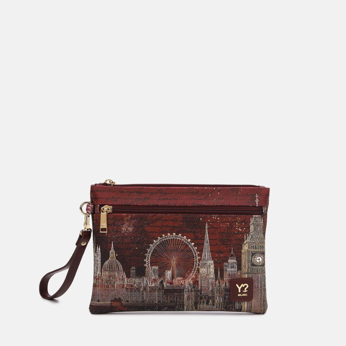 Ynot? Yes Bag Pochette Donna Piccola in Ecopelle con Zip