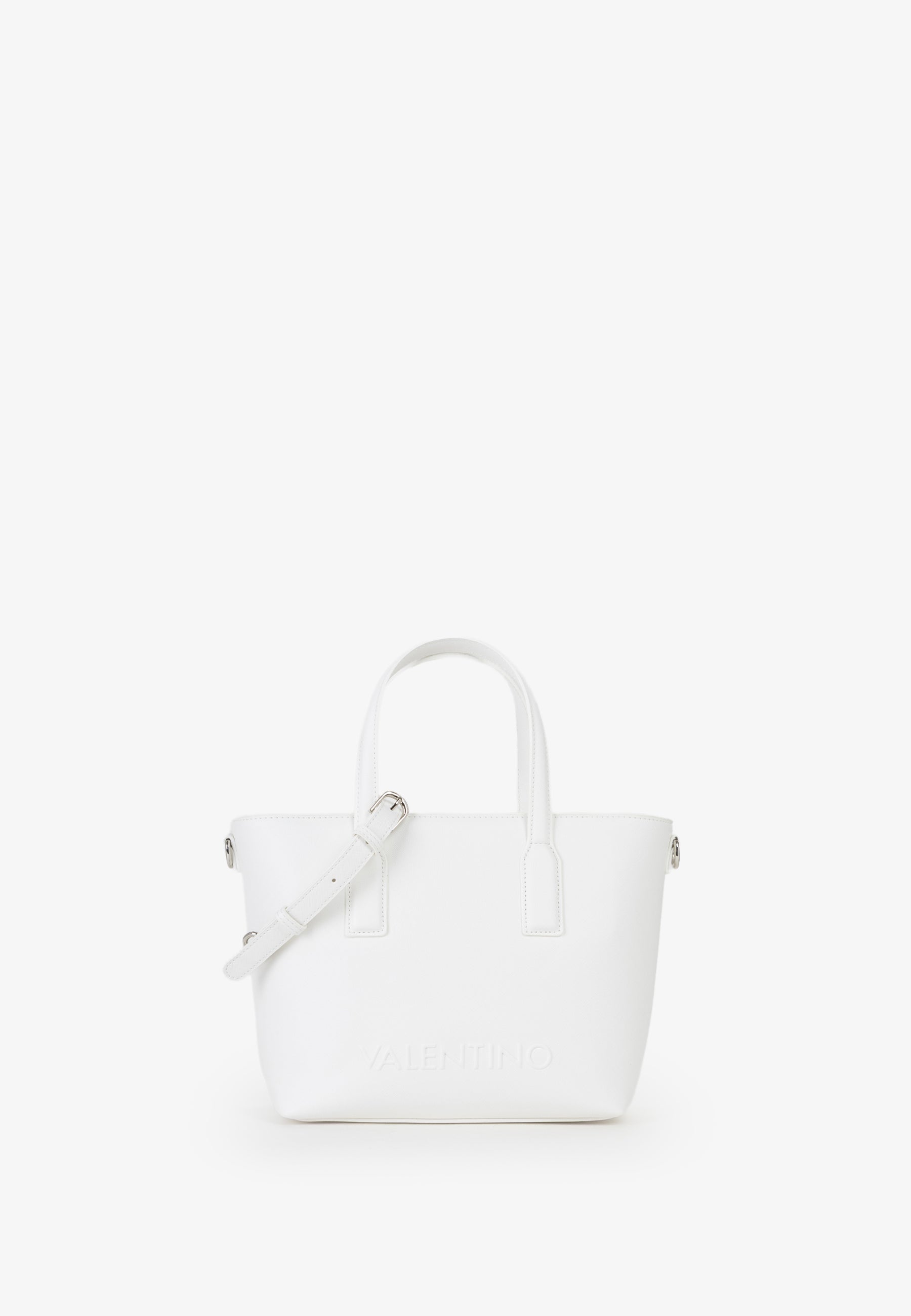 Borsa a mano donna Mario Valentino compatta con tracolla regolabile e design essenziale Bianco TU | Giò Fashion
